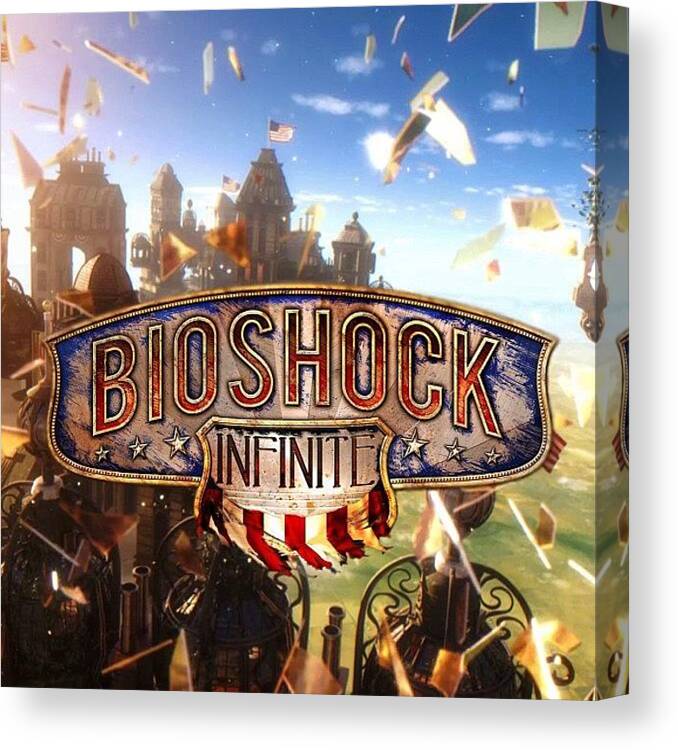 Gaming Canvas Print featuring the photograph Bioshock Infinite! :) Awesome Game by Spencer Reed