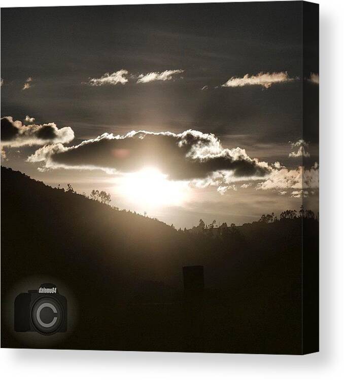 Landscapesbydl Canvas Print featuring the photograph Black Sunset #landscapesbydl by David Lopez