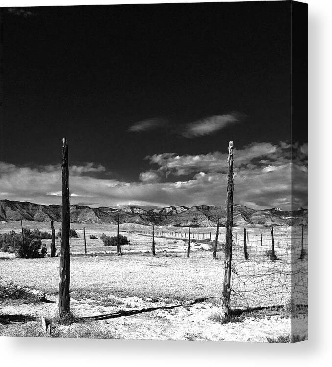 Instanaturelover Canvas Print featuring the photograph BLM Corral by Jonathan Joslyn