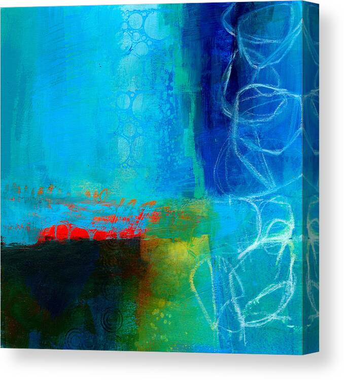 Blue Canvas Print featuring the painting Blue #2 by Jane Davies