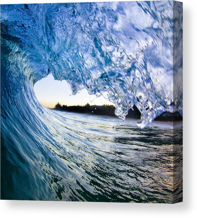 Water Canvas Print featuring the photograph Blue envelope - part 2 of 3 by Sean Davey