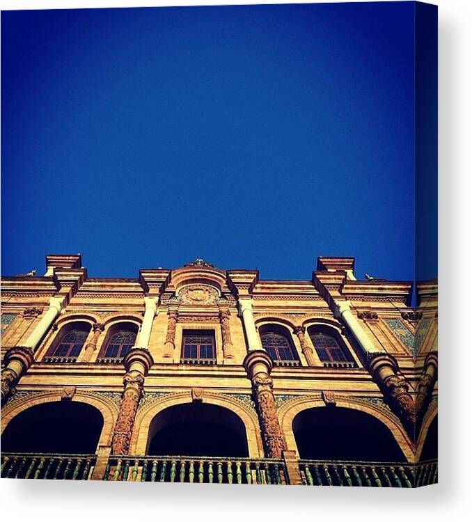 Beautiful Canvas Print featuring the photograph Blue Skies & Beautiful Buildings by Martin Doyle