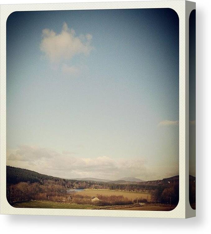 Beautiful Canvas Print featuring the photograph Blue Skies Ahoy!! #mycamerastories by Vhairi Walker