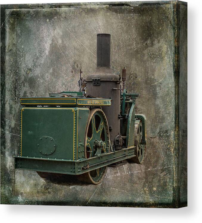 Buffalo Canvas Print featuring the photograph Buffalo Springfield Steam Roller by Paul Freidlund