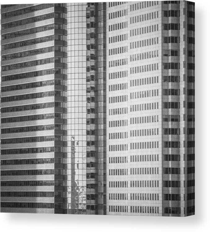 Buildings Canvas Print featuring the photograph Buildings by Karim Taib