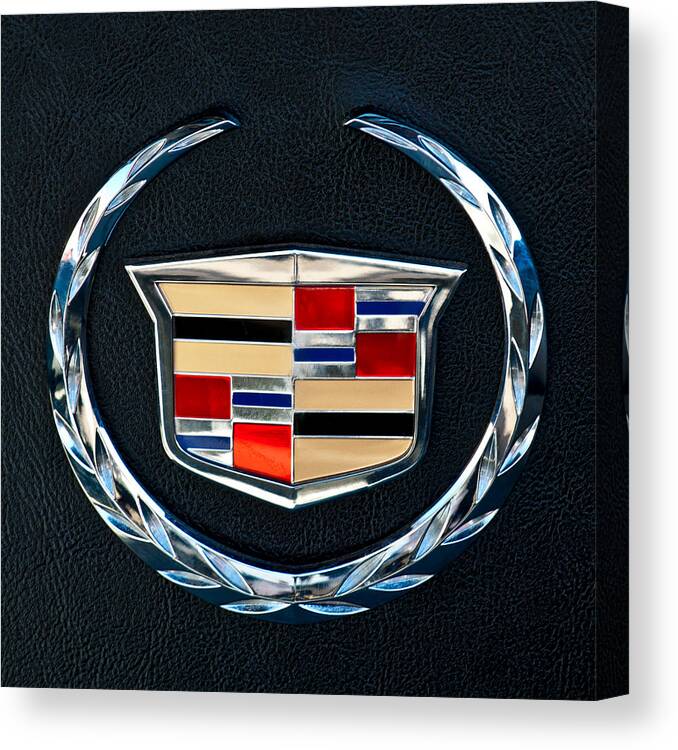 Cadillac Emblem Canvas Print featuring the photograph Cadillac Emblem by Jill Reger