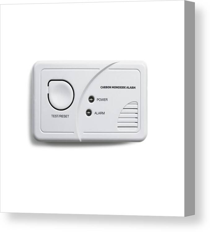 Square Image Canvas Print featuring the photograph Carbon Monoxide Alarm by Science Photo Library