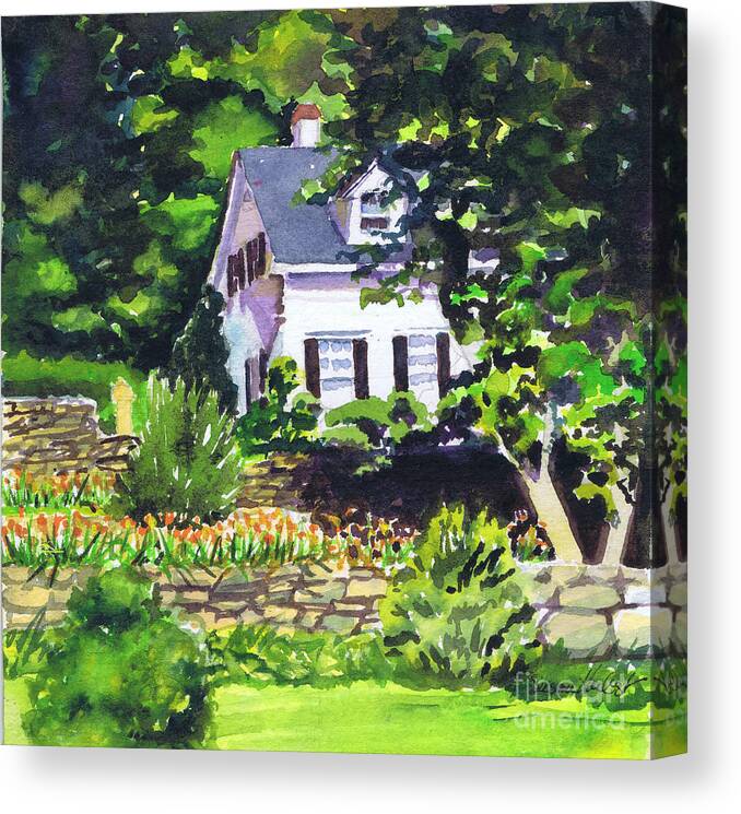 House Canvas Print featuring the painting Casa Peligro by Susan Herbst