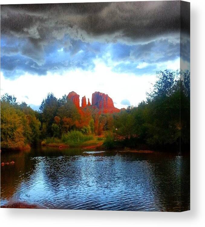 Cathedral Canvas Print featuring the photograph Cathedral Rock - Sedona Views by Peter Otto