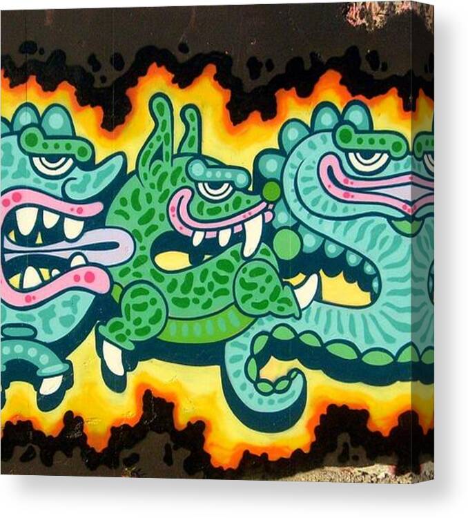 Graffiti#street#art#popart#urban#mural#hip Hop#kulture#ces53#tagging#netherland#mexico#south American Style# Canvas Print featuring the photograph Ces53 Artwork by Arik Bennado