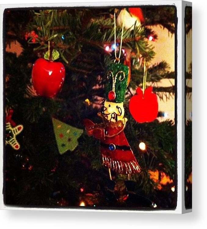 Christmas Canvas Print featuring the photograph Christmas tree by Kate Makin