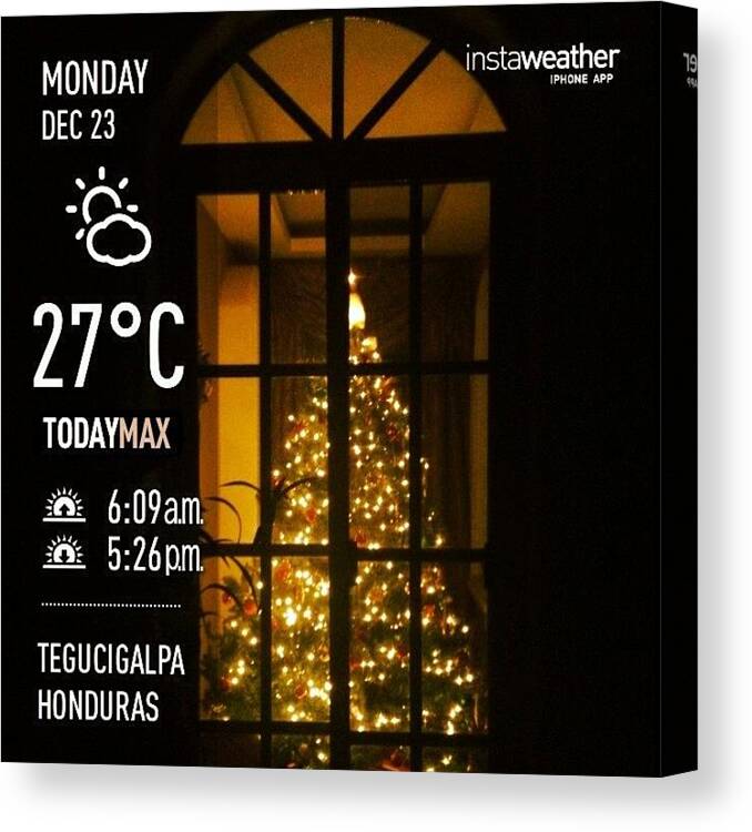 Love Canvas Print featuring the photograph #christmas #weather #christmas by Ivette Velez