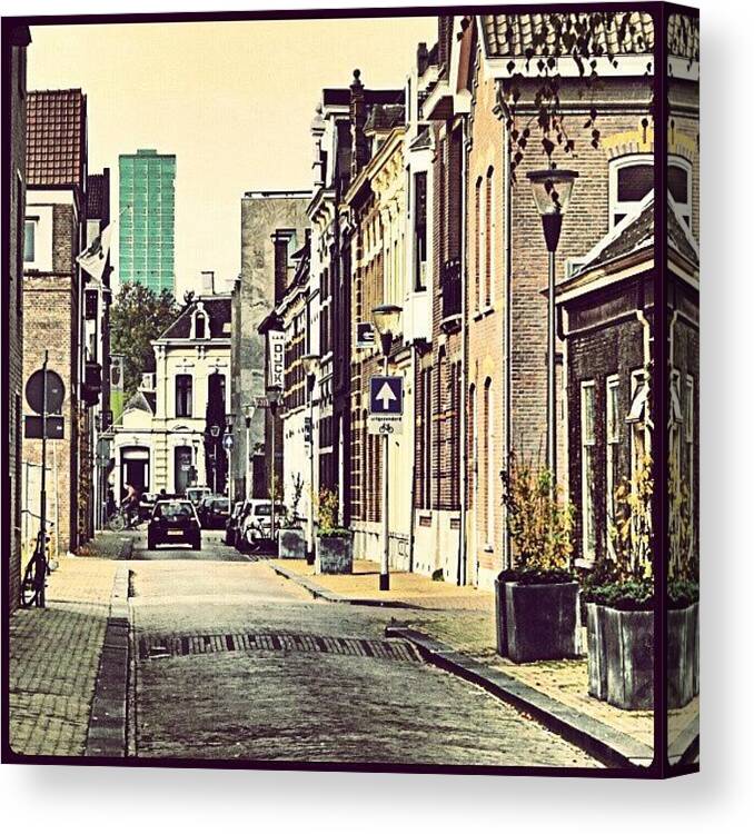 All_shots Canvas Print featuring the photograph City Old and New by Hans Fotoboek