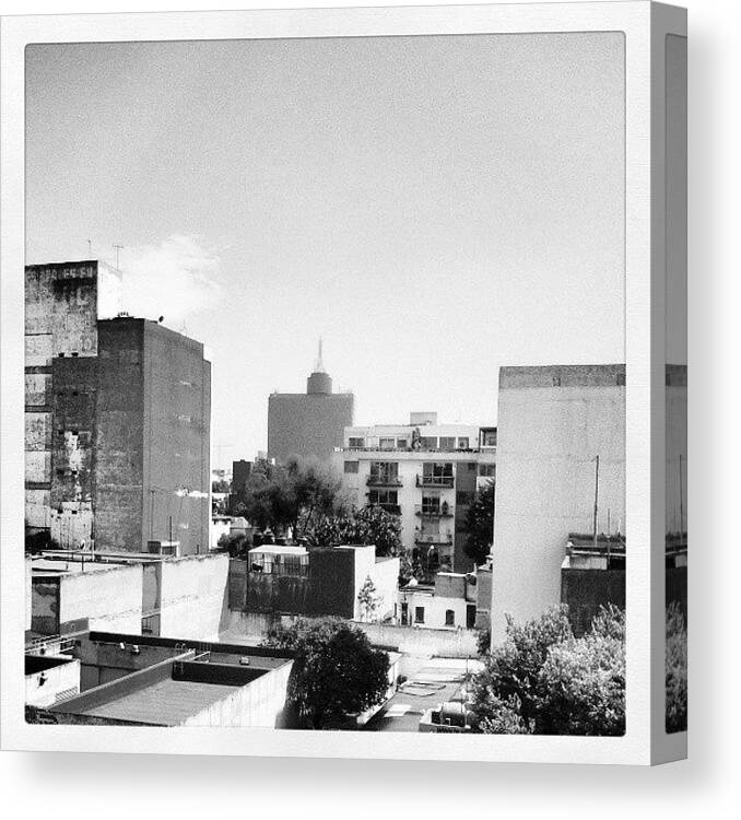 Building Canvas Print featuring the photograph #city #sky #skyline #building #world by Joe Giampaoli