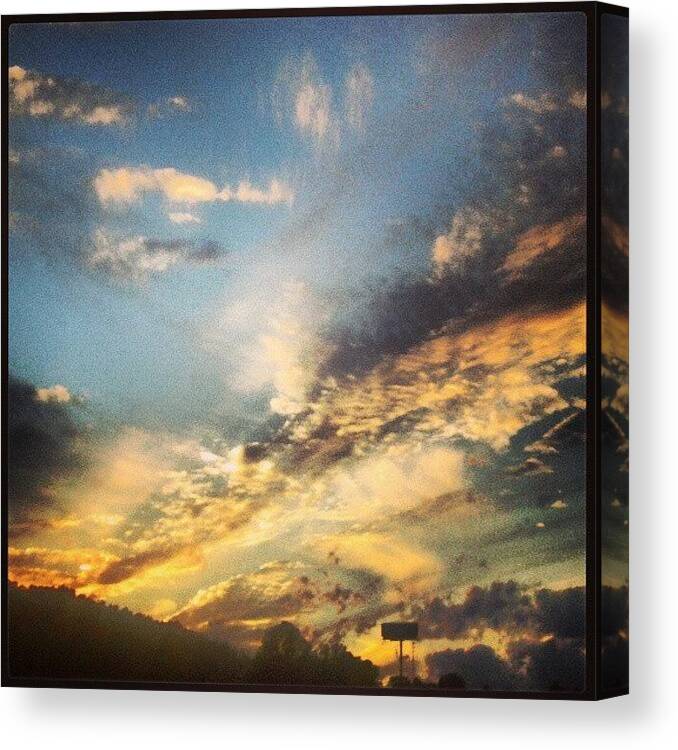 Clouds Canvas Print featuring the photograph Clouds 2 by Genevieve Esson