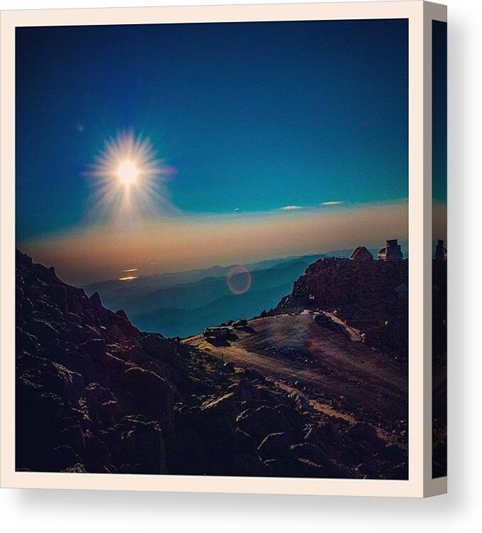 Beautiful Canvas Print featuring the photograph #coloradogram #sunrise by Jeremy Nix