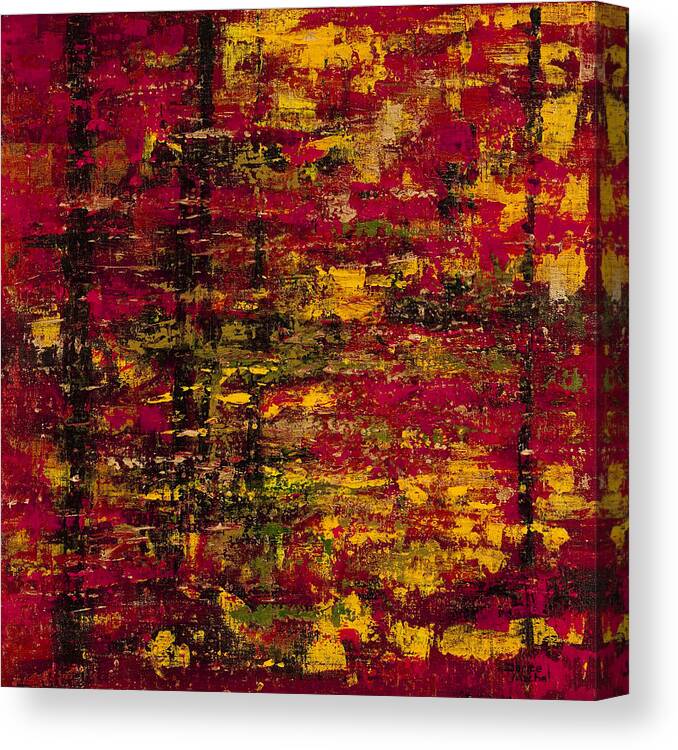 Autumn Colors Canvas Print featuring the painting Colors of Autumn by Darice Machel McGuire