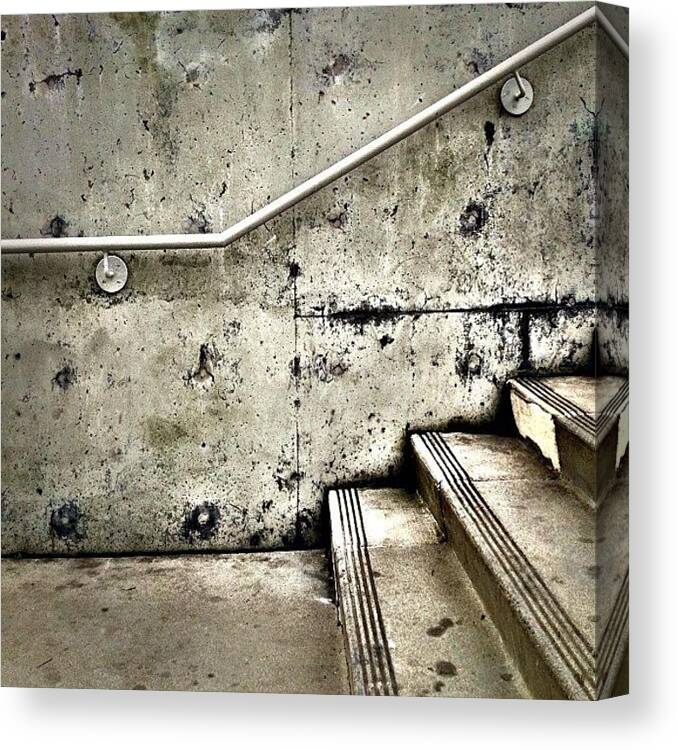 Gorgeousgreys Canvas Print featuring the photograph Concrete by Julie Gebhardt