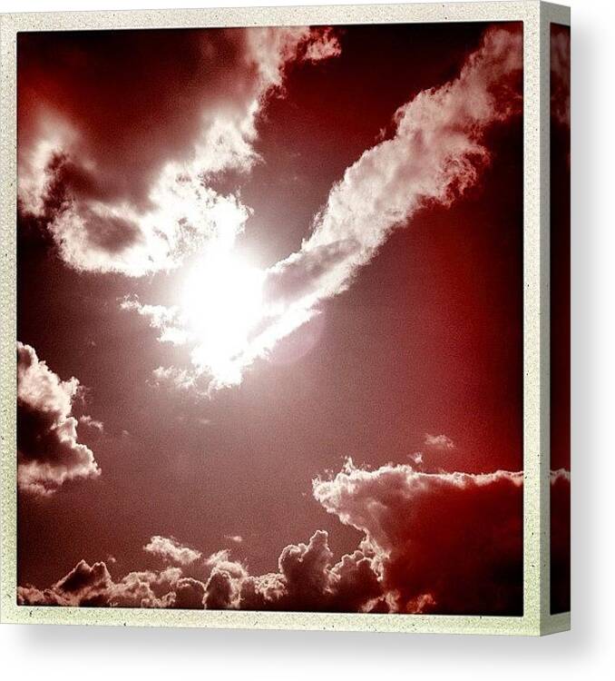 Sky Canvas Print featuring the photograph Copper Sky by Michael Gonzalez
