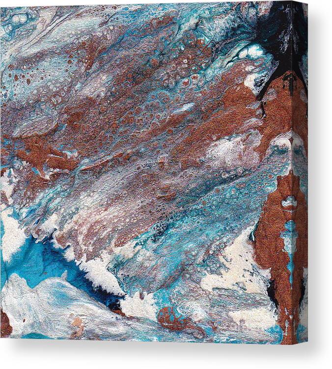 Abstract Canvas Print featuring the painting Cosmic Blend Three by M West