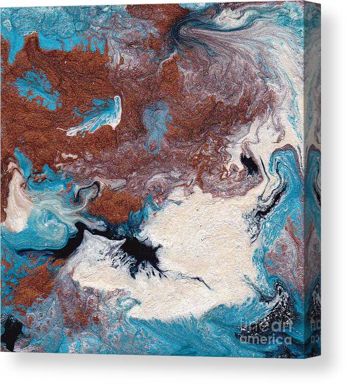 Abstract Canvas Print featuring the painting Cosmic Blend Two by M West