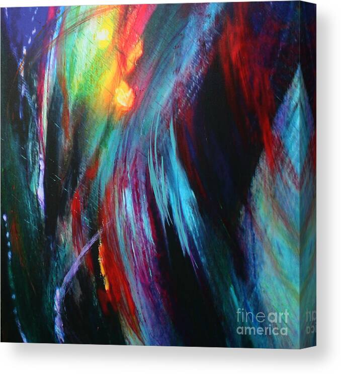 Metaphysical Canvas Print featuring the painting Creation by Jeanette French