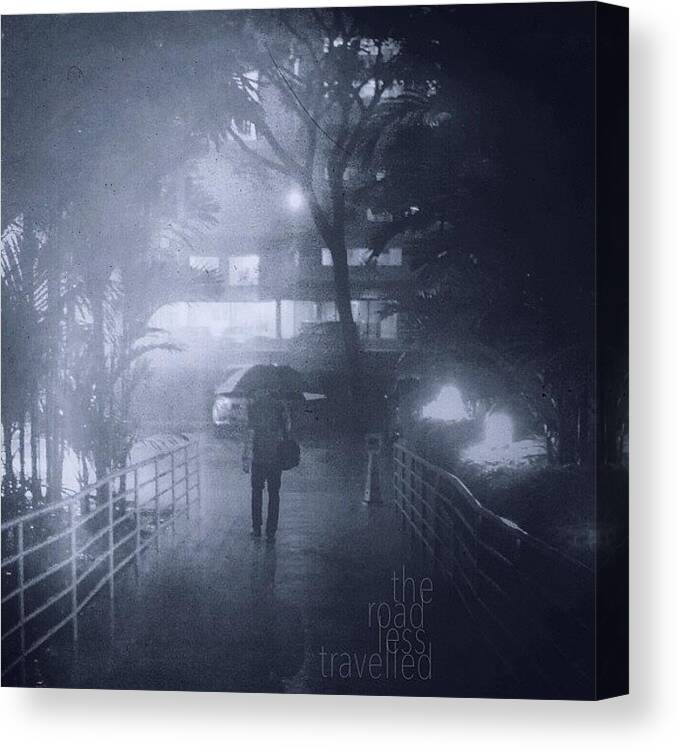  Canvas Print featuring the photograph Crossroads And (difficult) Decisions by Hannah Z