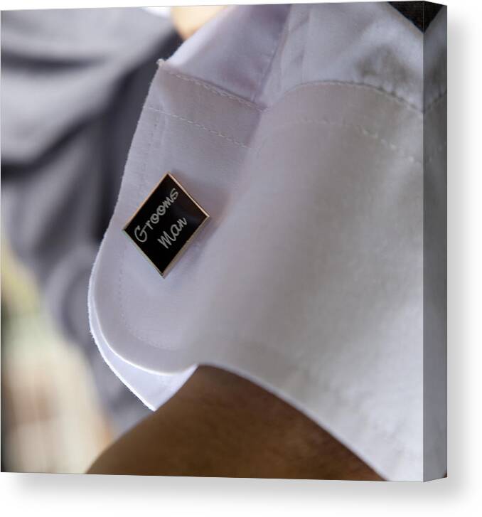 Shirt Canvas Print featuring the photograph Cuff links by Carole Hinding