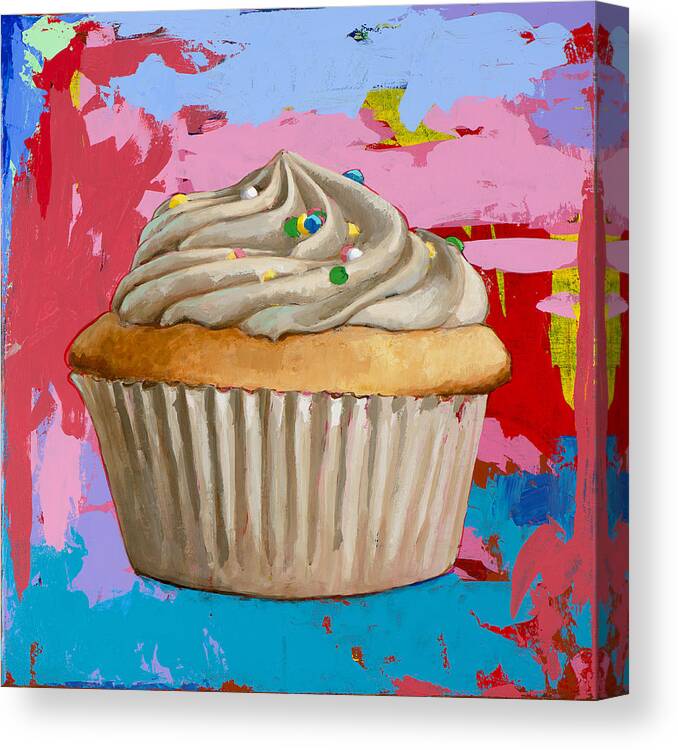 Cupcake Canvas Print featuring the painting Cupcake #4 by David Palmer