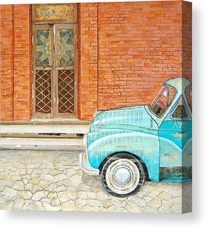 Italy Canvas Print featuring the mixed media Curb Appeal by Danny Phillips
