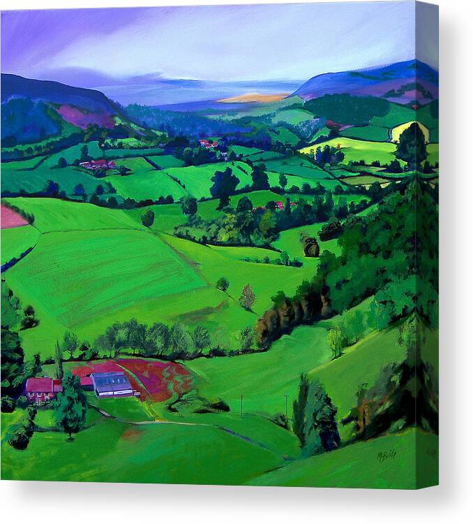 Scenic Canvas Print featuring the painting Dales Patchwork by Neil McBride