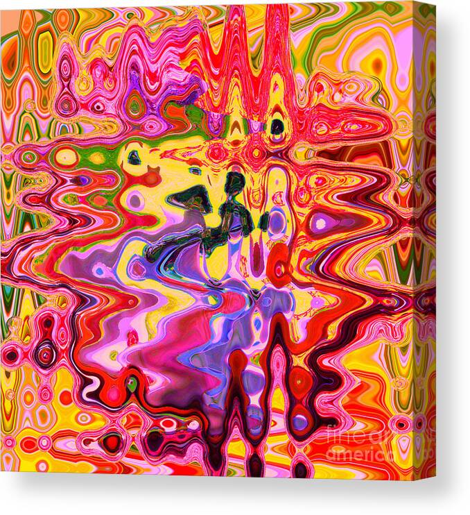 Dance Canvas Print featuring the digital art Dance With Me		 by Ann Johndro-Collins