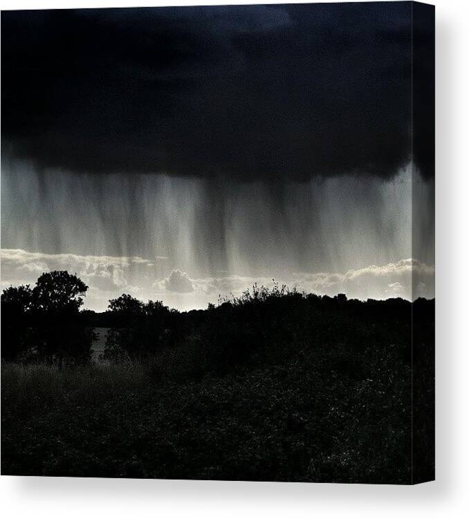  Canvas Print featuring the photograph Dark Skies And Heavy Rain by Dan Slade