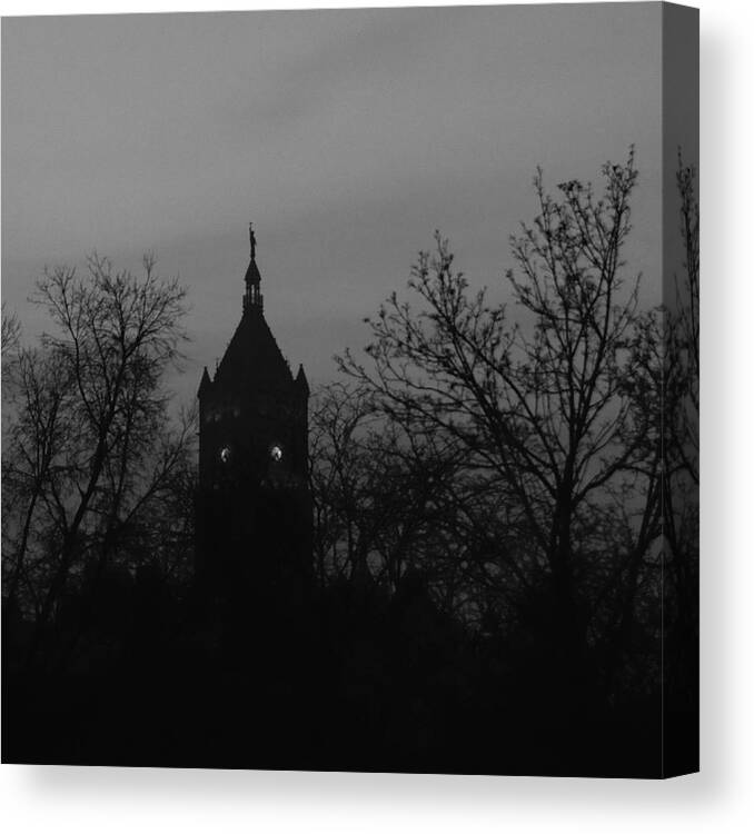 Abstracts Canvas Print featuring the photograph Dark Time by Steven Milner