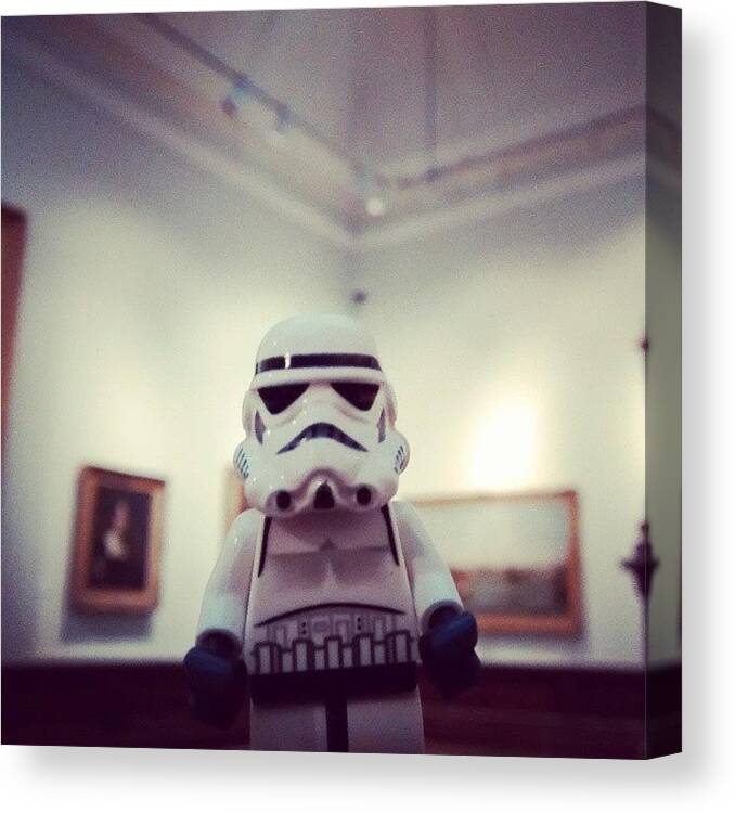 Starwars Canvas Print featuring the photograph #dave Loves A Bit Of #modern by Leon Deakin