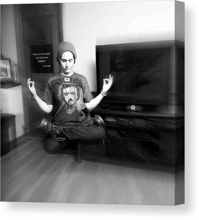Zen Canvas Print featuring the photograph Deep Meditation. #craigkempfphotography by Craig Kempf