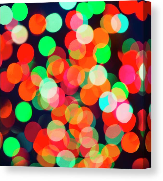 Holiday Canvas Print featuring the photograph Defocused Lights by Tetra Images