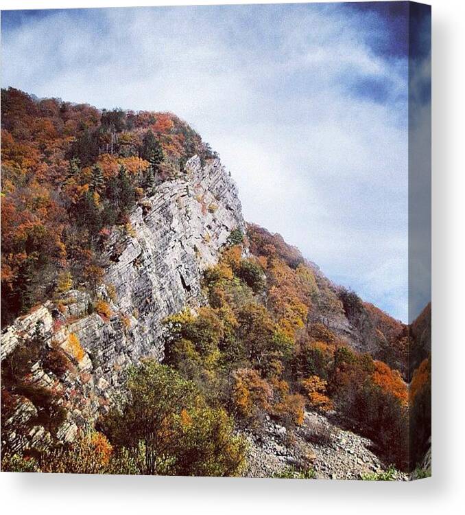 Autumn Canvas Print featuring the photograph Delaware Water Gap by Matt Yates