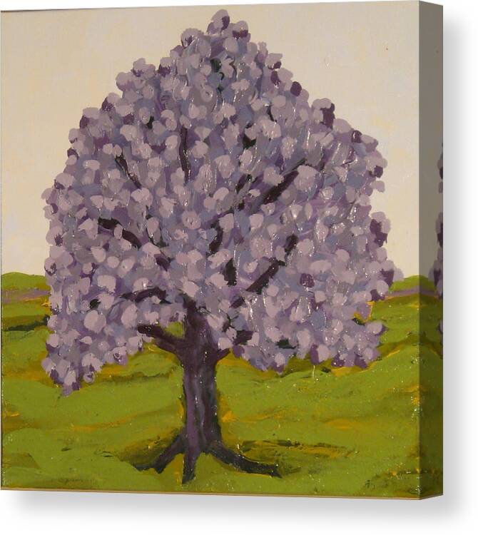 Trees Canvas Print featuring the painting Did You See #3 by Edy Ottesen