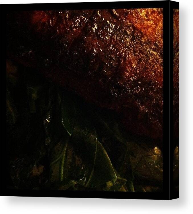  Canvas Print featuring the photograph Dinner Or Sci Fi Horror Still? by Brian Huskey