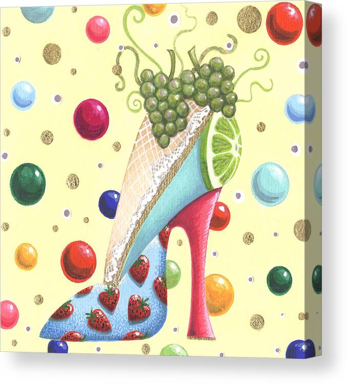 Shoes Canvas Print featuring the painting Dolores by Deborah Runham