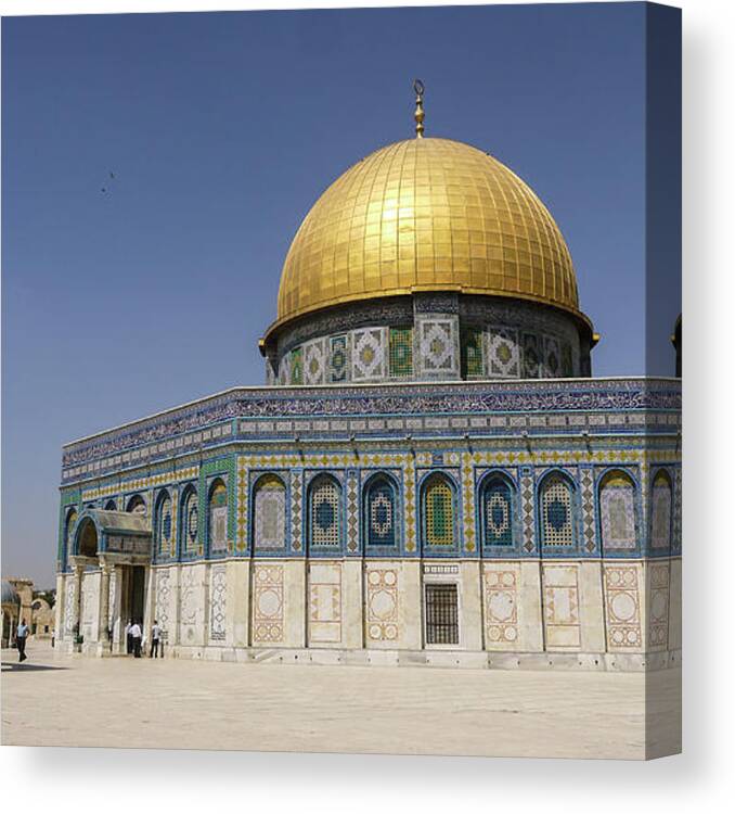 Arch Canvas Print featuring the photograph Dome Of Rock by Photography By Daniel Frauchiger, Switzerland