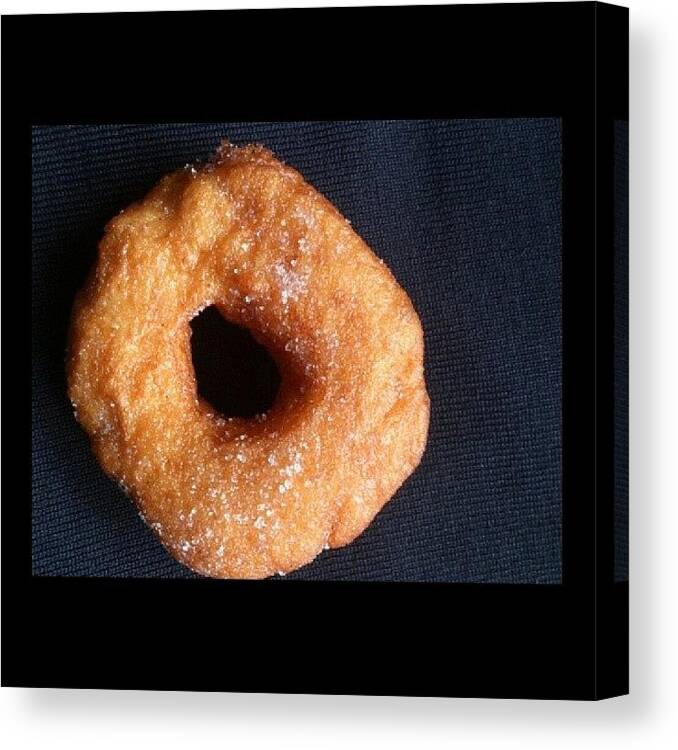 Snack Canvas Print featuring the photograph Donut by Steve Outram