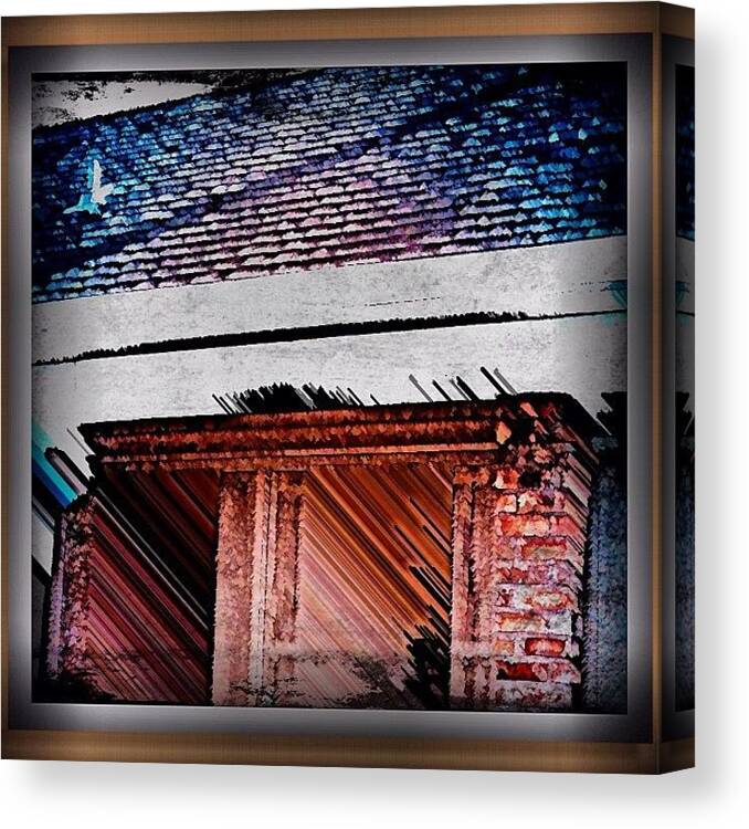 Abstract Canvas Print featuring the photograph Doors Shut Gate Open by SpYdR B