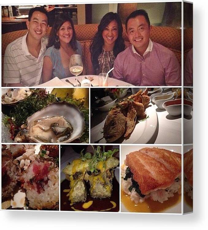 Foodcoma Canvas Print featuring the photograph Double Date Night! by Rachel Madayag