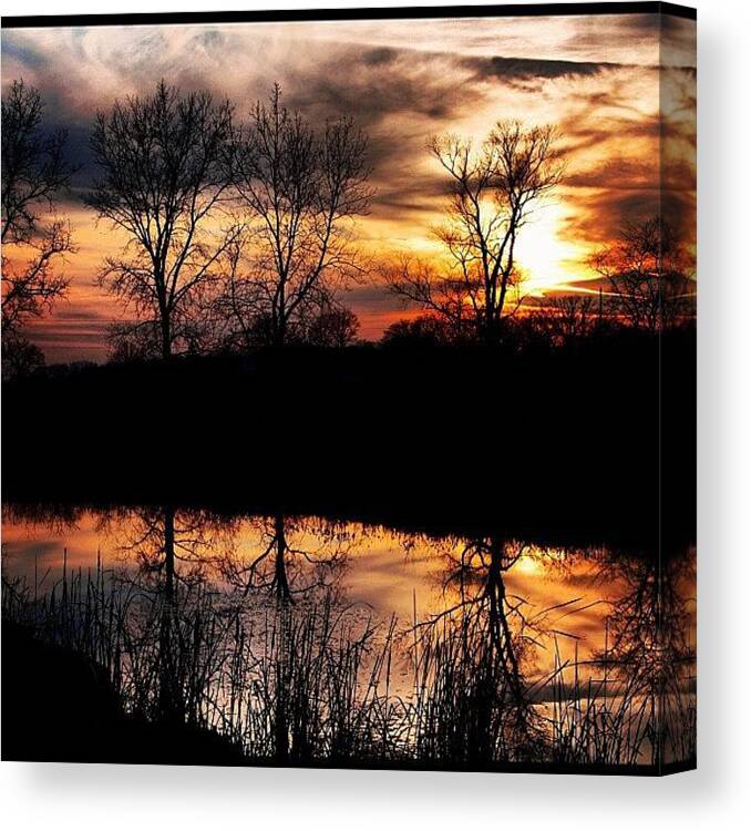 Beautiful Canvas Print featuring the photograph Double Sky by Aran Ackley