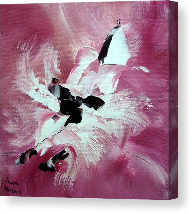 Abstract Canvas Print featuring the painting Douceur by Isabelle Vobmann