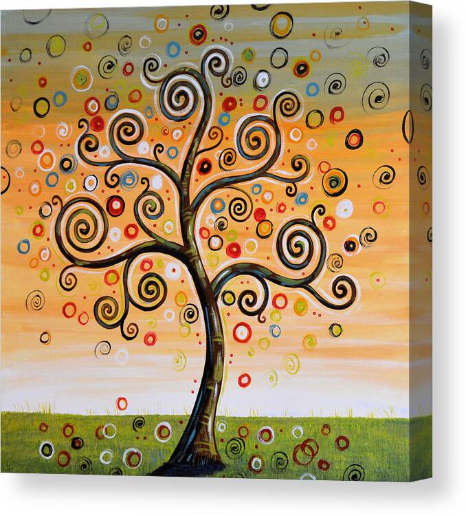 Tree Canvas Print featuring the painting Dreaming Tree by Amy Giacomelli