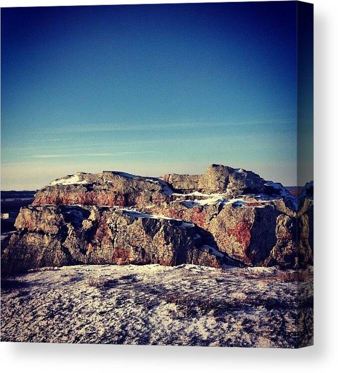 Lookout Canvas Print featuring the photograph Glacial Litter by Zach Steele