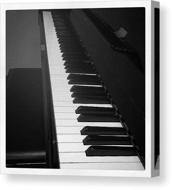 Piano Canvas Print featuring the photograph Ebony and Ivory by Christopher M Moll